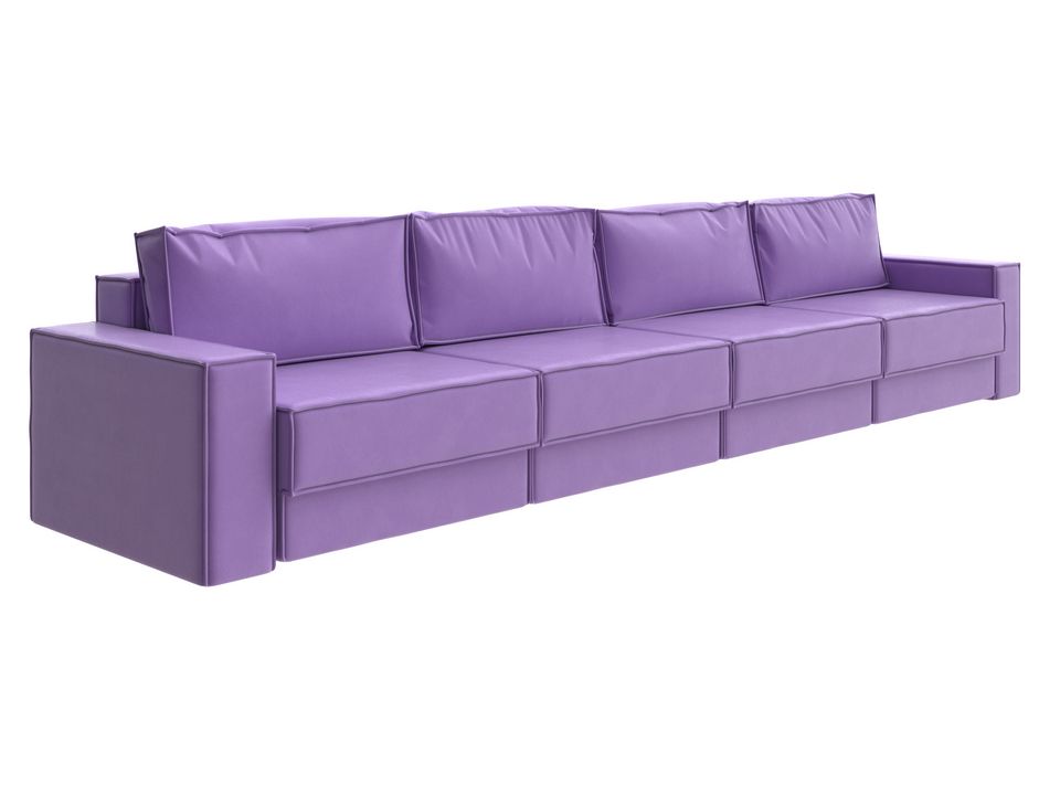 Орматек Диван-кровать Porto Middle четырехсекционный Ткань Велюр Forest 741 Светло-фиолетовый 393x157 154660₽