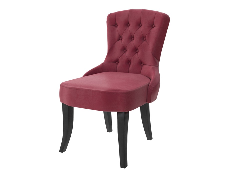 Орматек Стул Flavio с пуговицами Ткань Микровелюр Manhattan Гранатовый 53x62 40520₽