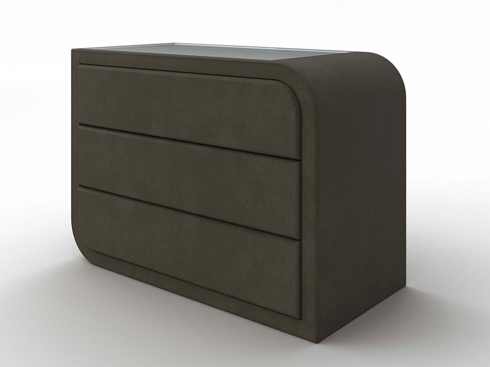 Комод Орматек Luna правый Ткань Микровелюр Laska 53 Можжевельник 1050x52 85330₽