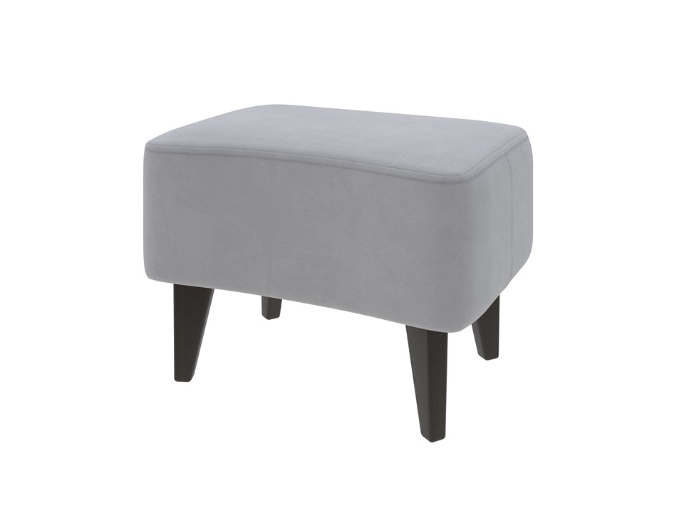 Пуфик Verda Банкетка Leon (Ткань: Микровелюр Manhattan Платина) 59x42