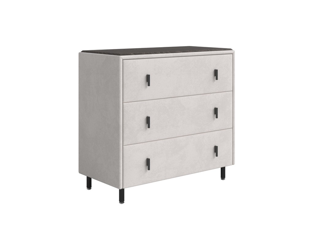 Комод Орматек Sofix (Велюр/ЛДСП Teddy 302 Жемчужный/Дуб Кантербери) 92x46