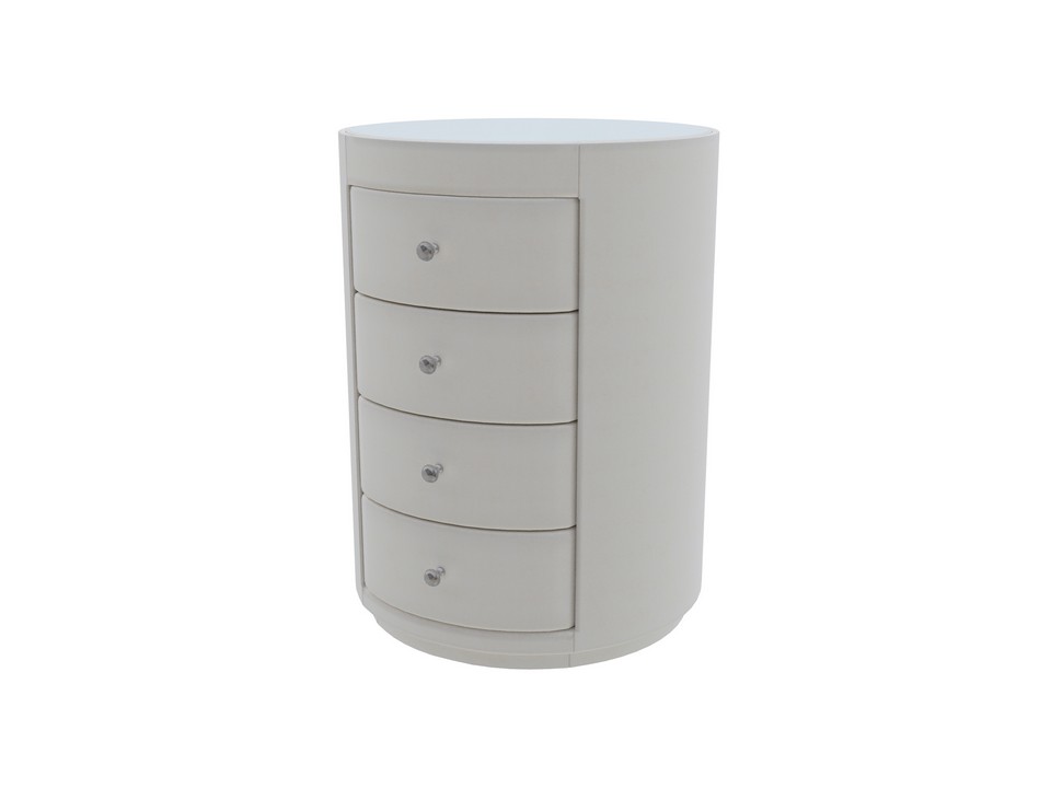 Тумба Verda Classic (Ткань: Микровелюр Marino 2 Молочный) 46x48