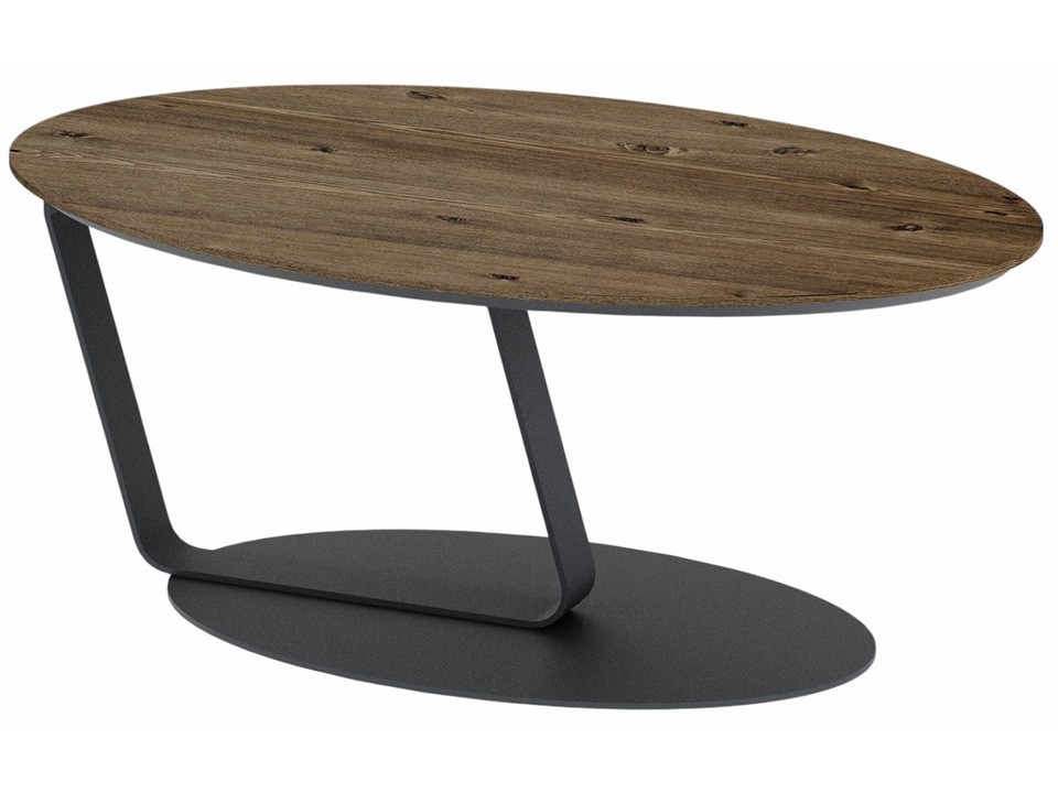 Орматек Стол журнальный Лисмор Металл МДФ Орех светлый 93x57 21490₽