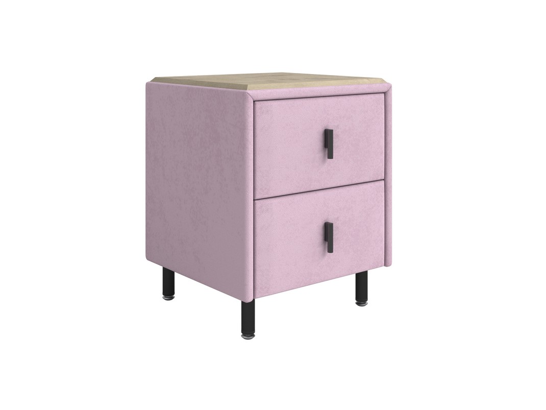 Тумба Орматек Sofix (Велюр/ЛДСП Teddy 027 Розовый фламинго/Бунратти) 45x45