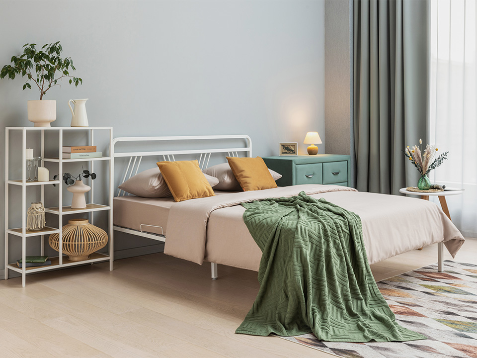 Кровать Viva (Металл Белый) 120x200 кровать варма сэнг 160 1760х2080х1000мм белый лдсп