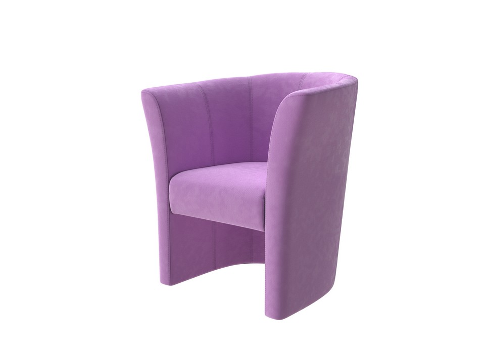 Кресло Орматек OrmaSoft (Ткань: Велюр Shaggy Lilac) 75x75