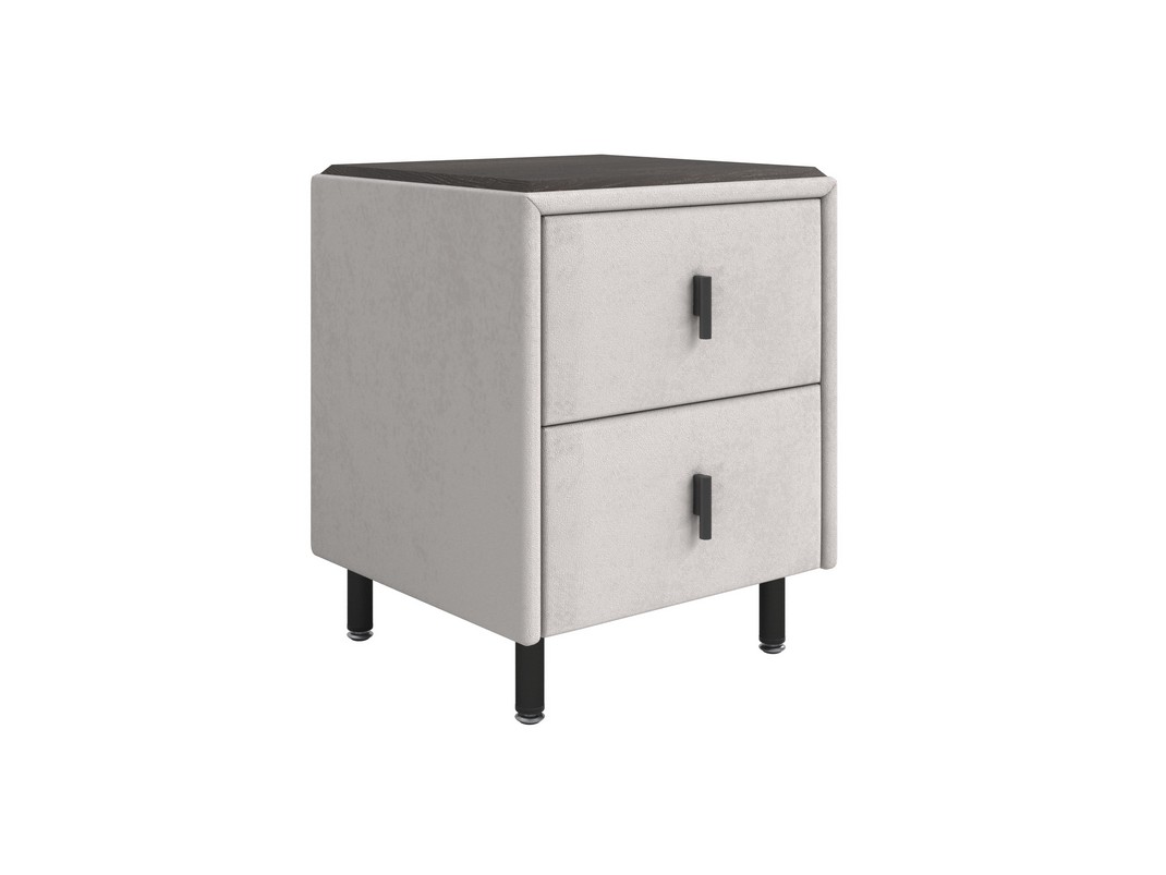 Тумба Орматек Sofix (Велюр/ЛДСП Teddy 302 Жемчужный/Дуб Кантербери) 45x45