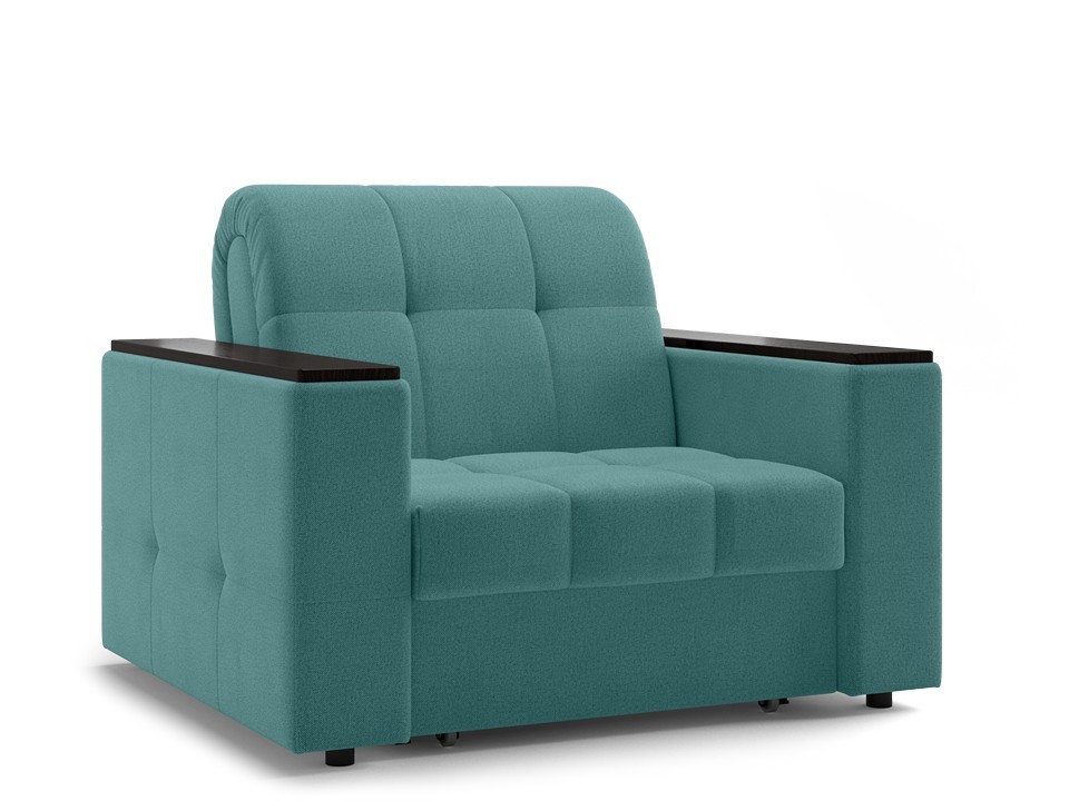 Орматек Диван-кровать Dubai Middle Ткань Рогожка Preston 672 Бирюзовый 80x204 57800₽