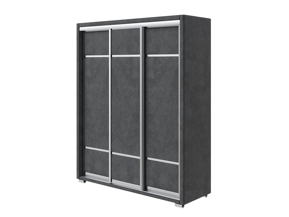 Шкаф Орматек Шкаф-купе 3х дв Orma Soft 2 без зеркал Ткань Велюр Sohu Графит 177x60 114030₽