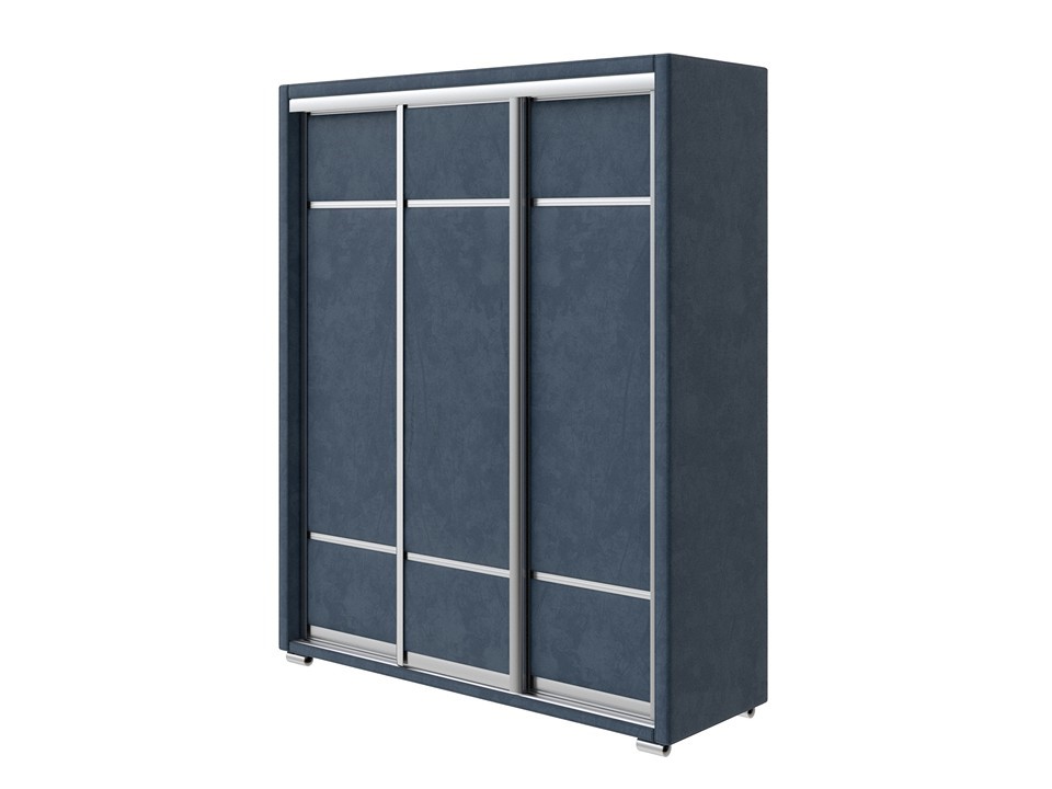 Шкаф Орматек Шкаф-купе 3х дв Orma Soft 2 без зеркал Ткань Велюр Sohu Джинс 177x60 114030₽