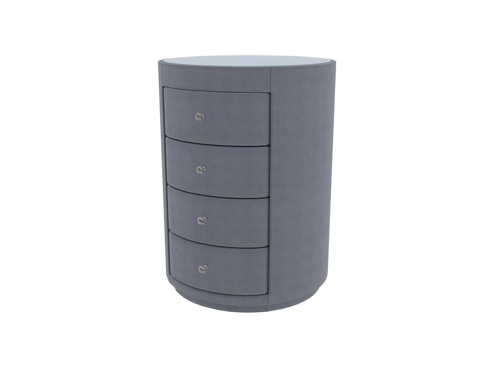 Тумба Verda Classic (Ткань: Микровелюр Marino 30 Графит) 46x48