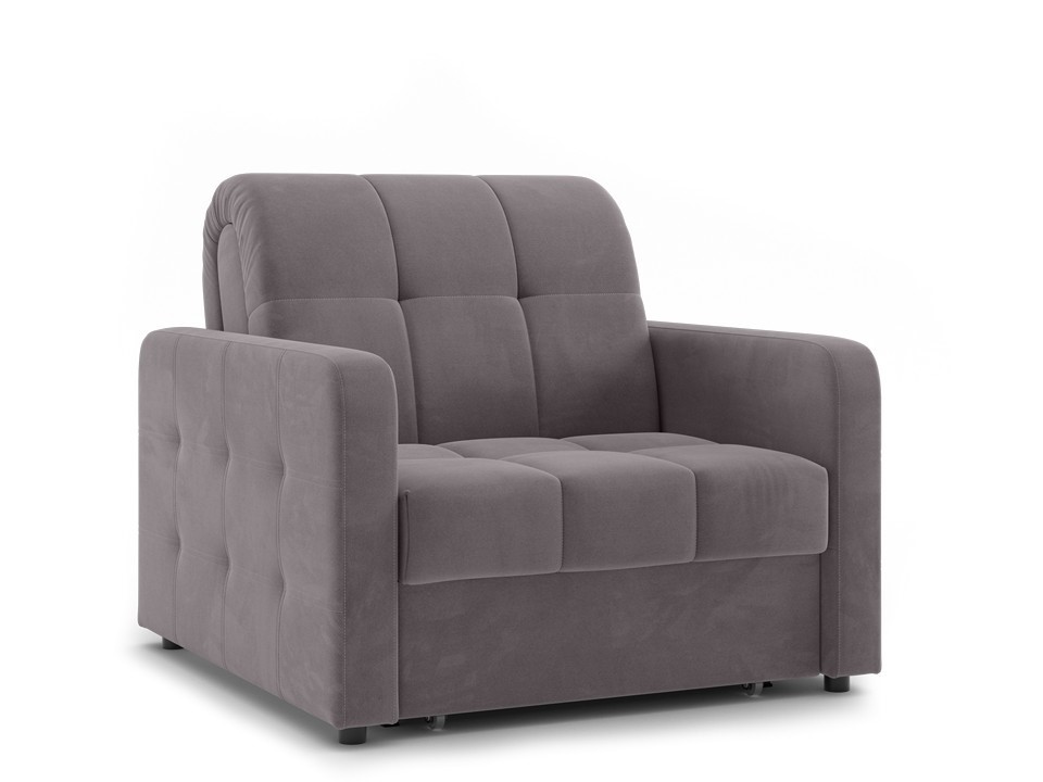 Орматек Диван-кровать Berlin Hard (Ткань: Велюр Velutto 08 Серый) 80x200 диван king modool max велюр alkantara оранж