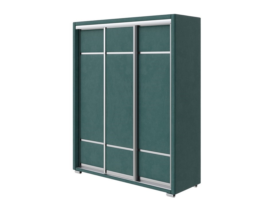 Шкаф Орматек Шкаф-купе 3х дв Orma Soft 2 без зеркал Ткань Велюр Sohu Лазурь 177x60 114030₽