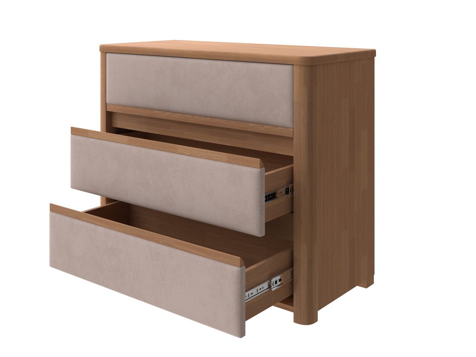Комод Орматек Wood Soft (Ткань: Микрофибра Антик (сосна) с брашированием/Diva Нюд) 90x40