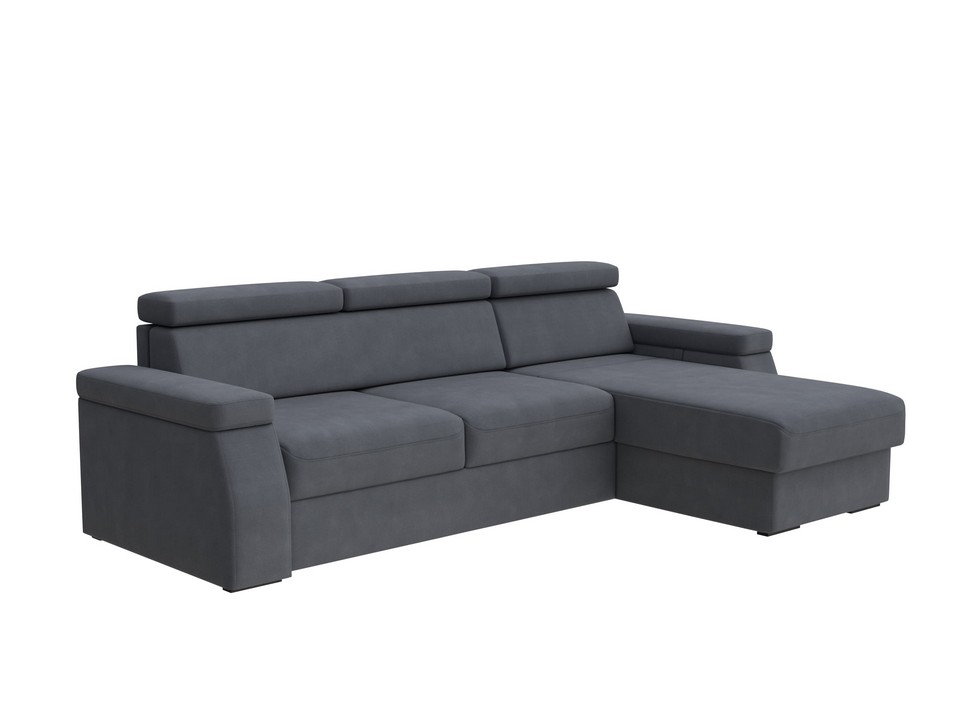 Орматек Угловой диван-кровать Synergy Ergo Ткань Рогожка Тетра Графит 140x196 186400₽