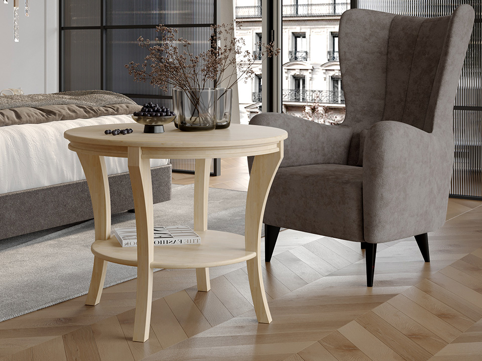 Журнальный стол Verda Массив береза Масло-воск Natura 80x80 64360₽