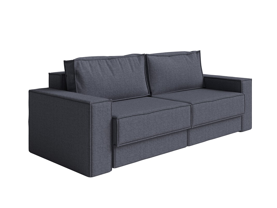 Орматек Диван-кровать Porto Middle двухсекционный (Ткань: Рогожка Nice Графит) 196x157 подлокотники 2 шт boss soft modool велюр роял тауп