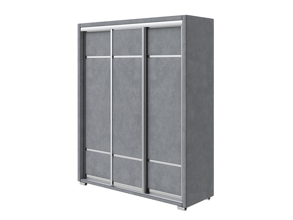 Шкаф Орматек Шкаф-купе 3х дв Orma Soft 2 без зеркал Ткань Велюр Sohu Сталь 177x60 114030₽