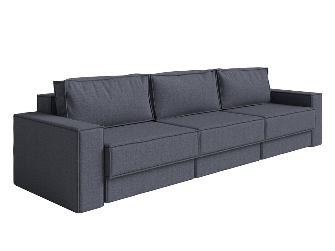 Орматек Диван-кровать Porto Middle трехсекционный (Ткань: Рогожка Nice Графит) 295x157 чехлы на диван кровать s emiga с очным принтом