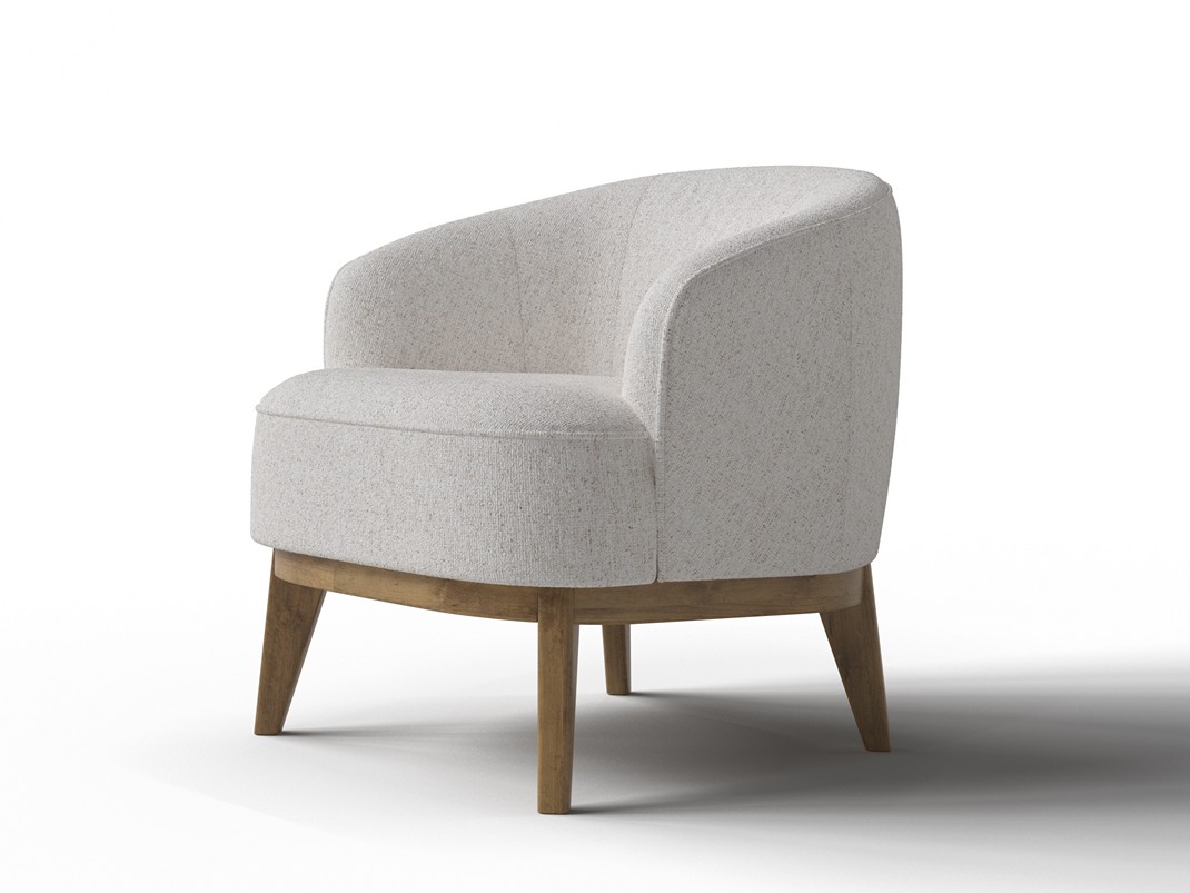 Кресло Verda Hugo ТканьМассив Beatto ШампаньМасло-воск Антик 70x72 107550₽