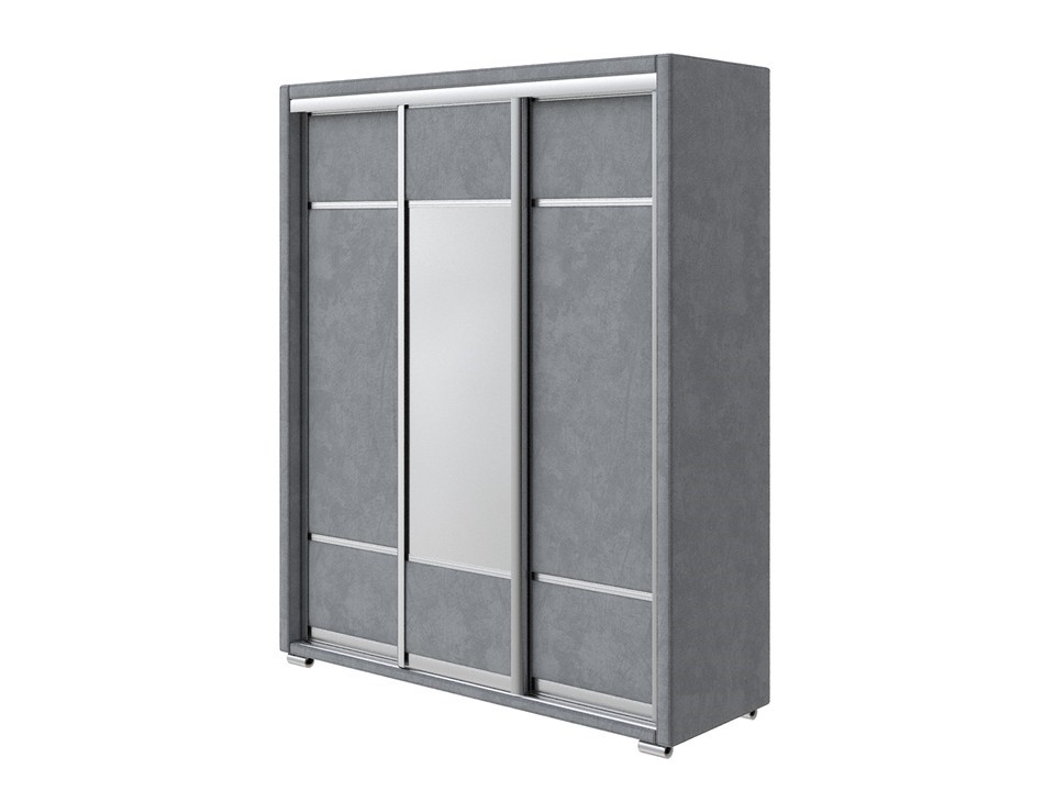 Шкаф Орматек Шкаф-купе 3х дв Orma Soft 2 1 зеркало Ткань Велюр Sohu Сталь 177x60 117300₽