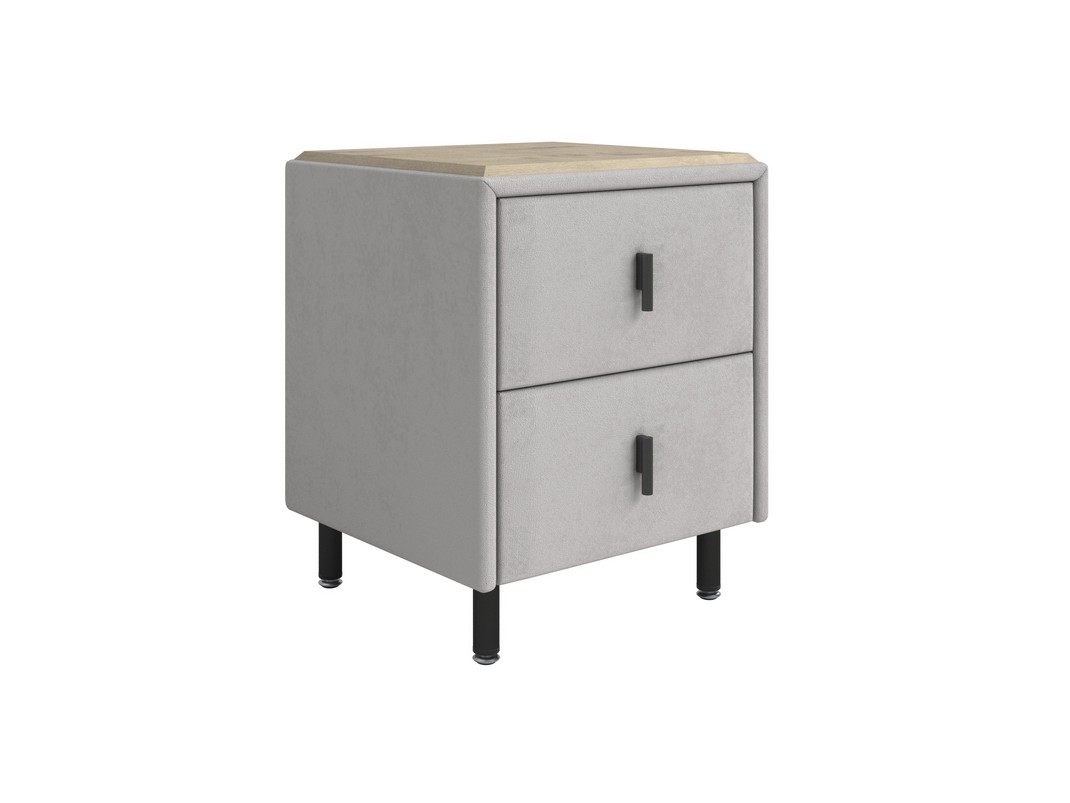 Тумба Орматек Sofix (Велюр/ЛДСП Ultra Серый камень/Бунратти) 45x45