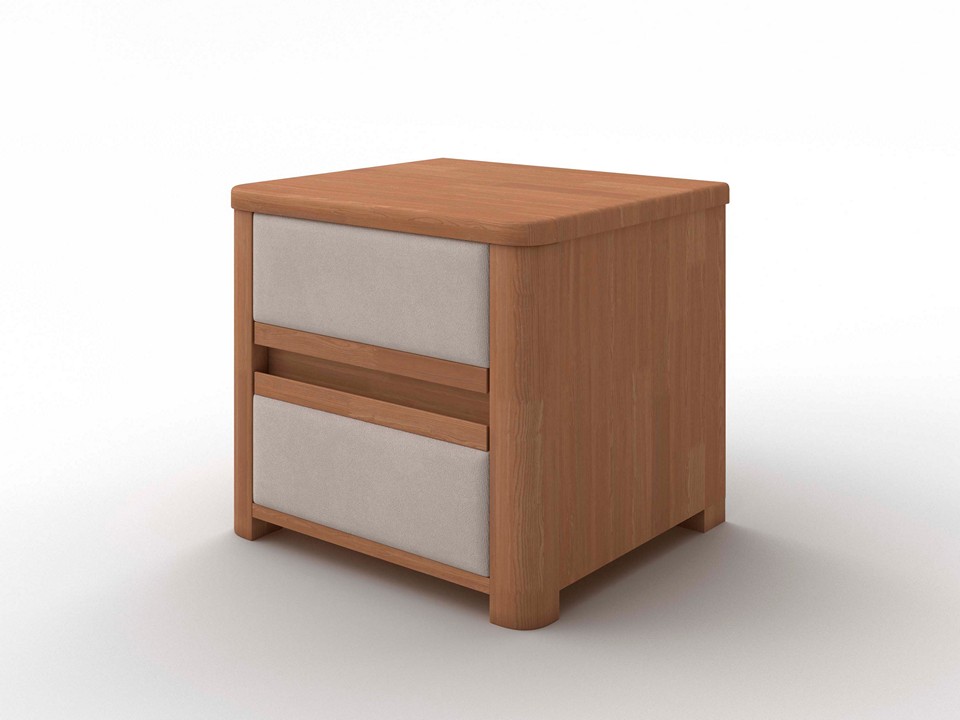 Тумба Орматек Wood Soft (Ткань: Микровелюр Антик (сосна) с брашированием/Laska 15 Лён) 45x40