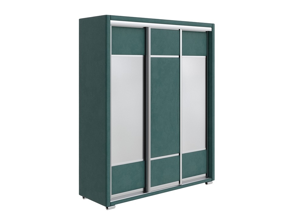 Шкаф Орматек Шкаф-купе 3х дв Orma Soft 2 2 зеркала Ткань Велюр Sohu Лазурь 177x60 120560₽
