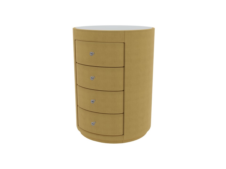 Тумба Verda Classic (Ткань: Микровелюр Marino 15 Шафран) 46x48