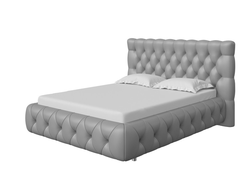 Кровать Орматек Castello с подъёмным механизмом (Экокожа Серебристый перламутр) 140x190