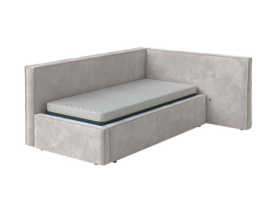 Кровать Орматек Кровать-софа Porto левая Ткань Велюр Лофти Серый 100x190 62020₽