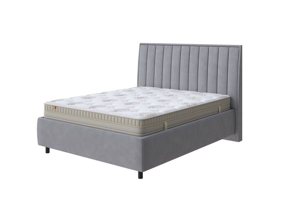 Кровать Majesty (Ткань: Рогожка Тетра Стальной) 140x190 кровать уна 160 200 рогожка malmo серая