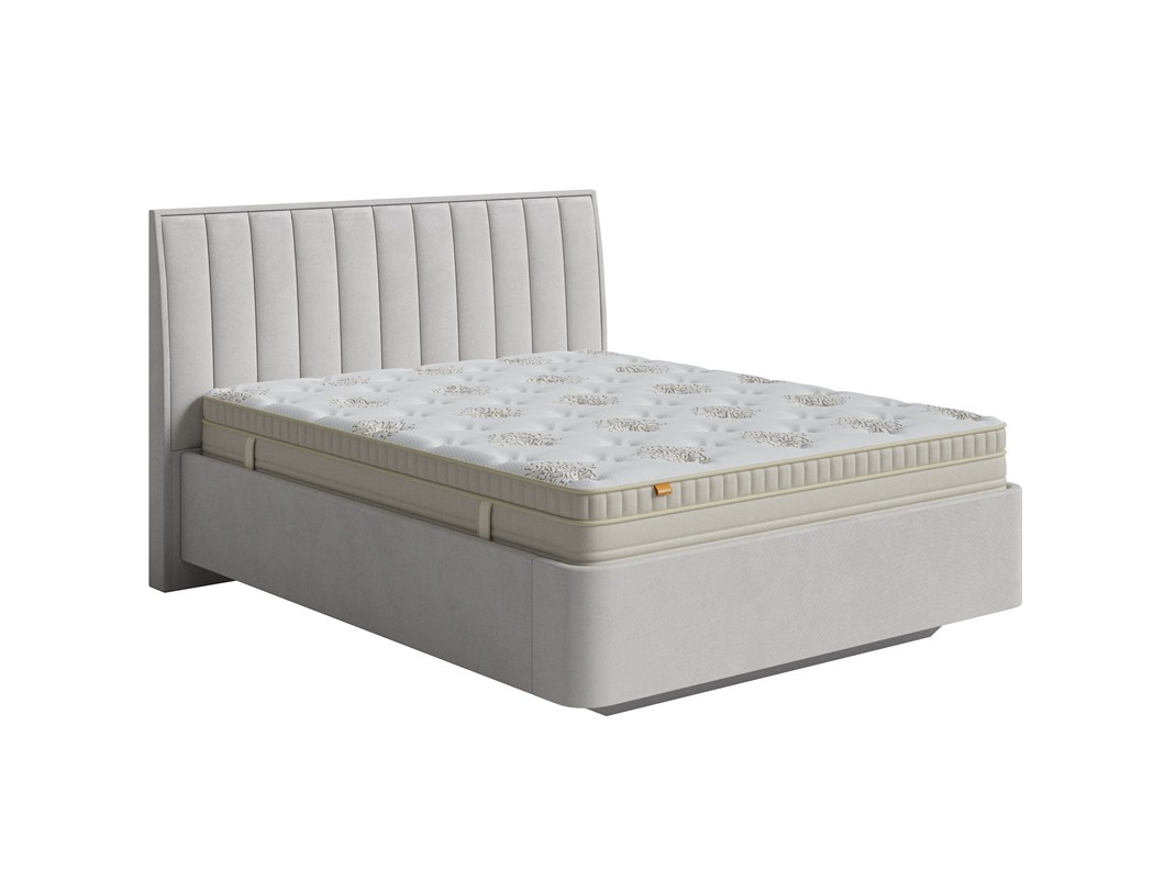 Кровать Fly Majesty (Ткань: Велюр Ultra Серый камень) 140x190