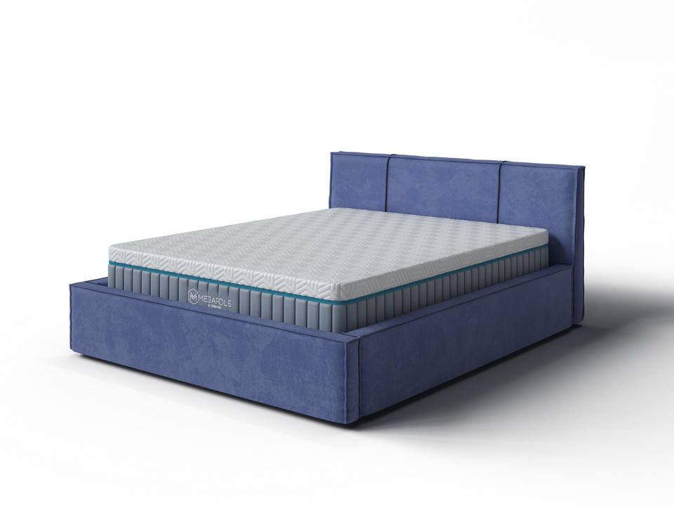 Кровать Орматек Porto (Ткань: Велюр Forest 4 Бежевый) 140x190 кровать босс 160 200 про велюр monolit мокко