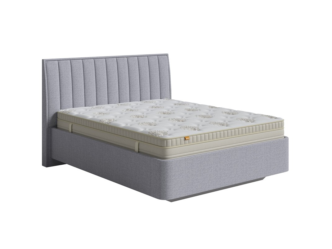 Кровать Fly Majesty (Ткань: Рогожка Nice Серебряный) 160x200